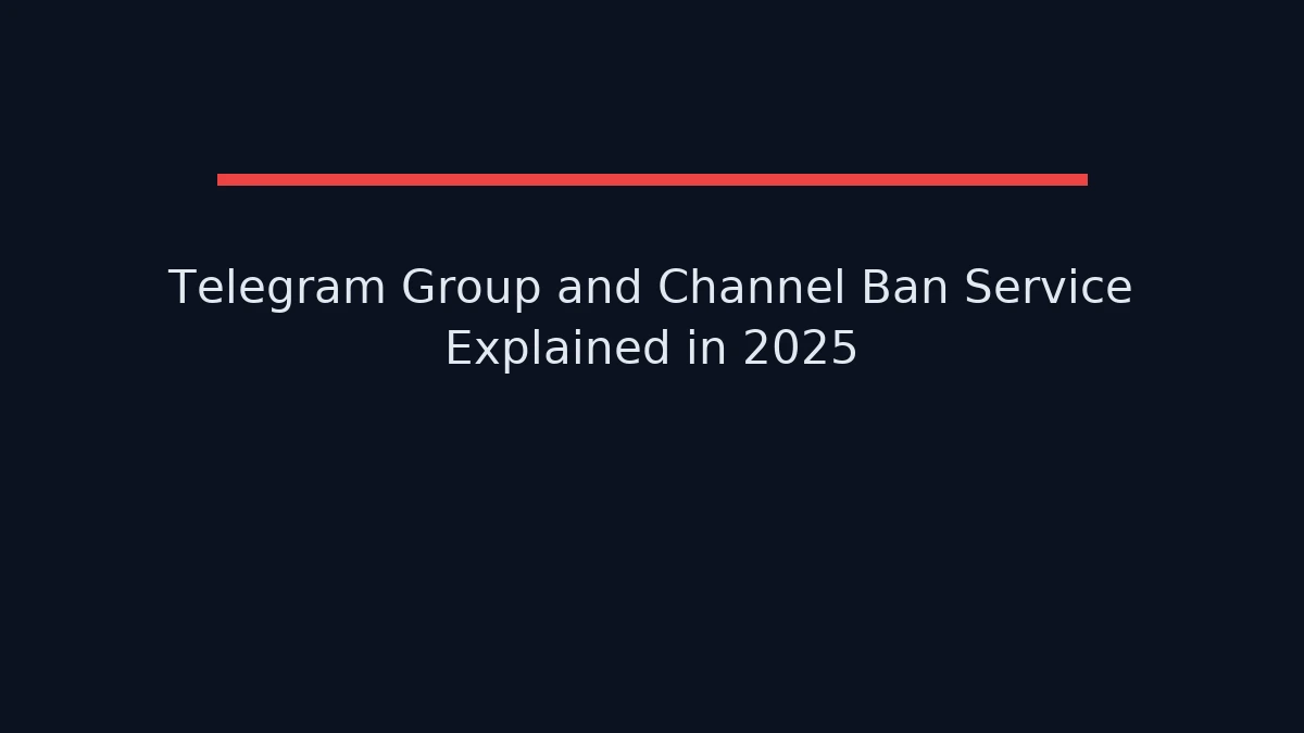 Telegram ban service reviewing a rule-breaking public channel before reporting it through official channels